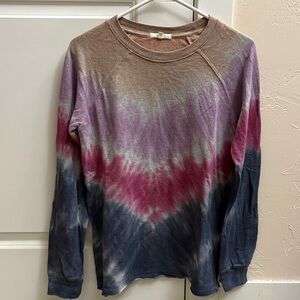 Maurices Multicolor Tie-Dye Long Sleeve Tee